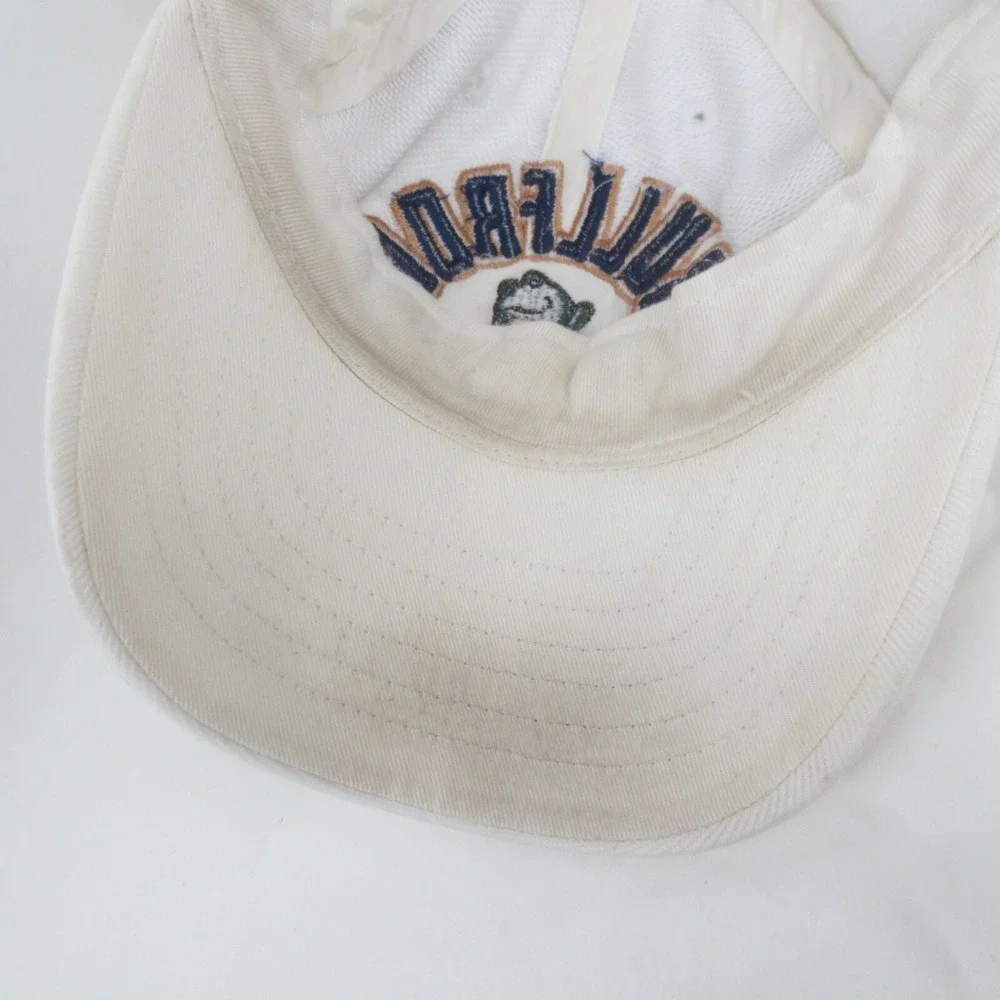 Bullfrog Lake Powell 4Head‎ Strap Back Hat Cap White Embroidered Boat Fish Camp